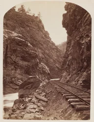 View of a Railroad in the Rockies, c.1865 (albumintryck från vått kollosionsnegativ)