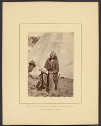 [Washakie eller Shoots the Buffalo Running, Shoshone, Wind River Mountains, Wyoming]