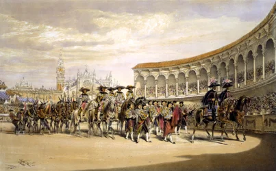 Toreros intåg i procession
