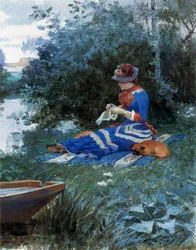 En lugn eftermiddag, 1880