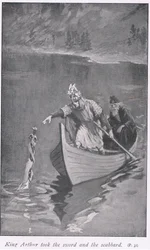 Kung Arthur tog svärdet och skidan
