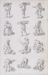 Illustration från "Etsningar av rustika figurer: för utsmyckning av landskapet", 1815