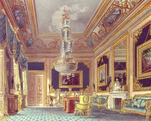 The Blue Velvet Room, Carlton House från Pynes "Royal Residences", 1818
