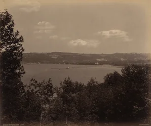 Cayuga Lake mot Ithaca,ca. 1895 (foto)