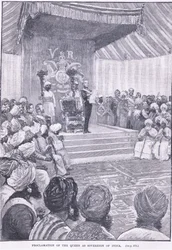 Proklamation av drottningen som suverän i Indien 1858 e.Kr