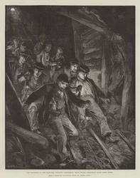 Explosionen på Park Slip Colliery, Aberkenfig, södra Wales, Exploring Party går ner