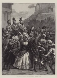 Drottningens första besök i Skottland, Edinburgh, 3 september 1842