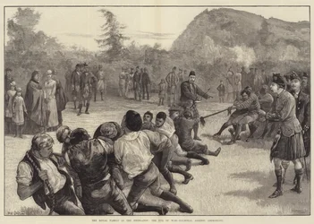 Kungafamiljen i höglandet, dragkampen-Balmoral mot Abergeldie