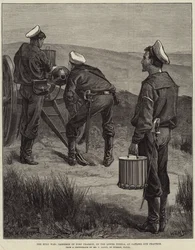 Zulukriget, Garnison of Fort Pearson, på Nedre Tugela, vid Gatling Gun Practice