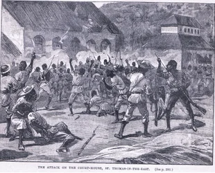 Attacken mot cout house, St Thomas i öst, Jamaica