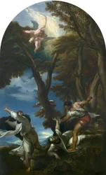 Sankt Petrus Martyren död, efter Tizian, omkring 1826