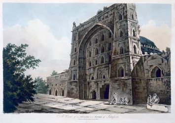 Masjid i Jaunpur, 1786 (akvatint)