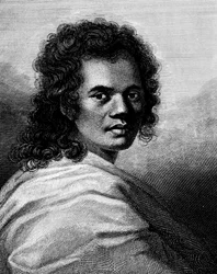 Omai, graverad av J.Caldwall, 1777