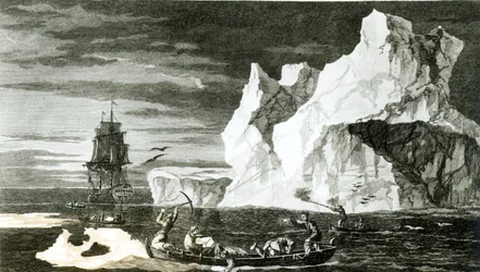 Isöarna den 9 januari 1773, graverade av B. T. Pouney, 31 februari 1777