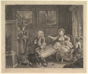 A Harlots Progress, tavla 2, april 1732.