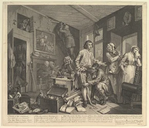 A Rakes Progress, tavla 1, 25 juni 1735.