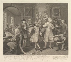 A Rakes Progress, tavla 2, 25 juni 1735.