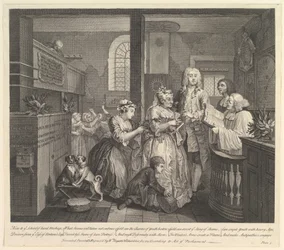 A Rakes Progress, skylt 5, 25 juni 1735.