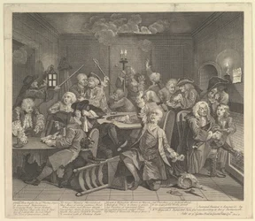 A Rakes Progress, skylt 6, 25 juni 1735.