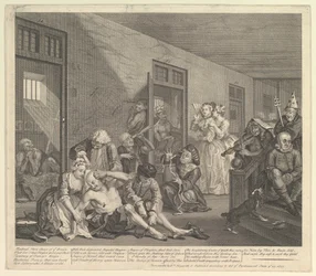 A Rakes Progress, skylt 8, 25 juni 1735.