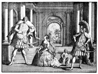 Berenstat, Cuzzoni och Senesino c1725.