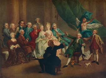 David Garrick i det gröna rummet, 1700-talet