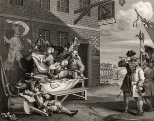 England, graverad av Thomas Phillibrown, från 