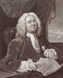 Gravyr av Daniel Lock Esq av William Hogarth