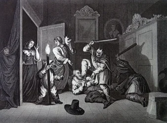 Frontispice till Samuel Butlers "Hudibras"