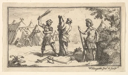 Fustigatio John Beaver, romerska militära straff, 1725, efter 1725.