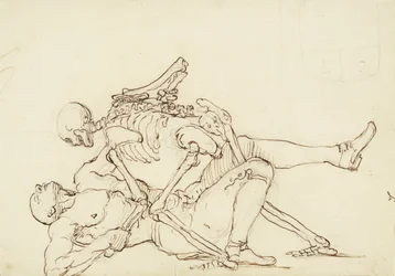 George Taylors epitafium, ca 1750 (penna och bläck över grafit på papper)