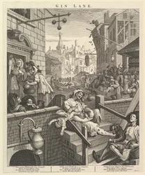 Gin Lane, 1 februari 1751.