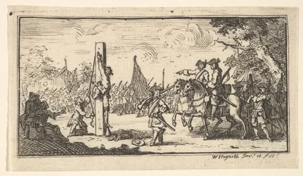 Hängande vid tummarna Moderna militära straff, efter 1725.