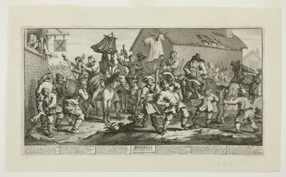 Hudibras och Skimmington, platta sju från Hudibras