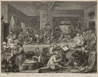 Humors of An Election (uppsättning om fyra) (gravyrer)