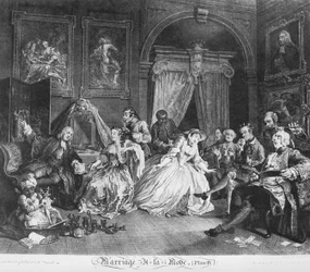 Marriage à la Mode, tavla 4, (The Countess