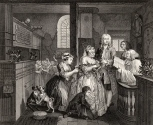 Married to an Old Maid, tavla V från "A Rake