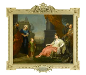 Moses inför Faraos dotter, 1746