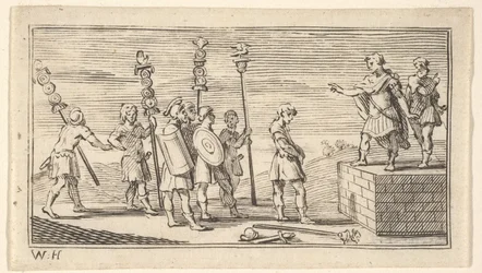 Shameful Discharge John Beaver, romerska militära straff, 1725, efter 1725.