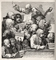 The Chorus, ur "The Works of William Hogarth", publicerad 1833