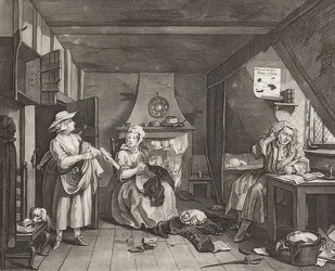 Den nödställda poeten. 1736/40