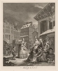 De fyra tiderna på dagen: Morgon, 1738.