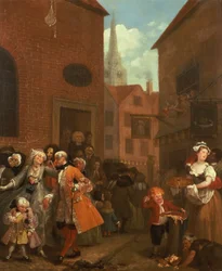 De fyra tiderna på dagen: Middag, 1736
