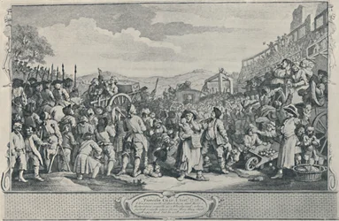 The Idle Prentice Executed at Tyburn From the Industry and Idleness Series, 1747, 1920