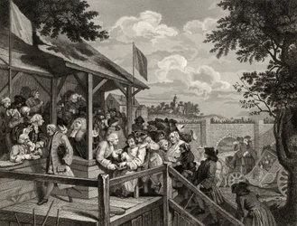 The Polling, indgraveret af George Presbury, fra 