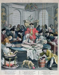 Grymhetens belöning, ur ”Grymhetens fyra stadier”, graverad av Thomas Cook (1744-1818), 1799