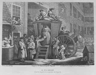 The Stage Coach eller Country Inn Yard, 1747