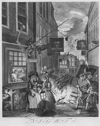 Tider på dagen, natten, 1738