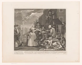 Tom Rakewell räddad från sin arrestering av Sarah Young Progress of a libertine (serietitel) The Rake