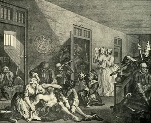 Behandling av de galna, 1733, 1925.